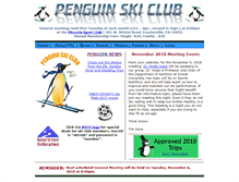 Tablet Screenshot of penguinskiclub.com
